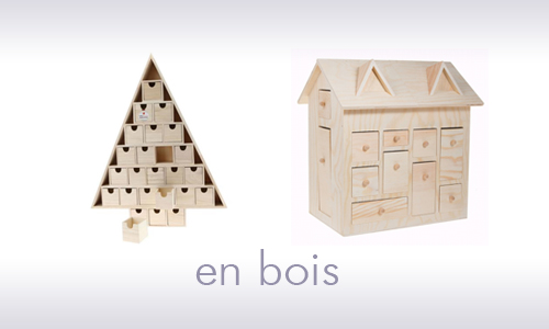 Calendrier de l'avent en bois