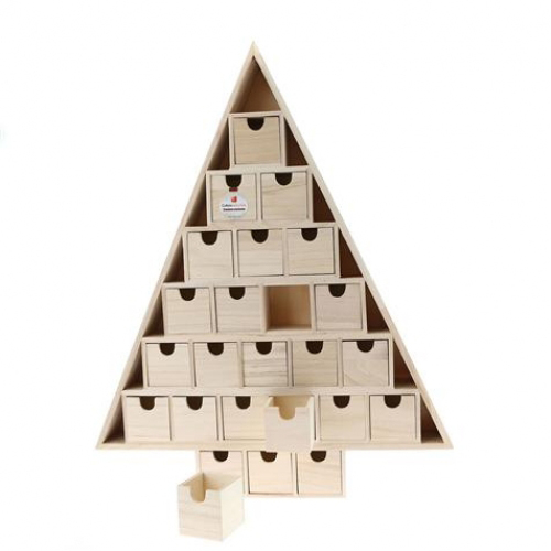 Bricolage de Noël : un Sapin - Calendrier de l'Avent en bois de