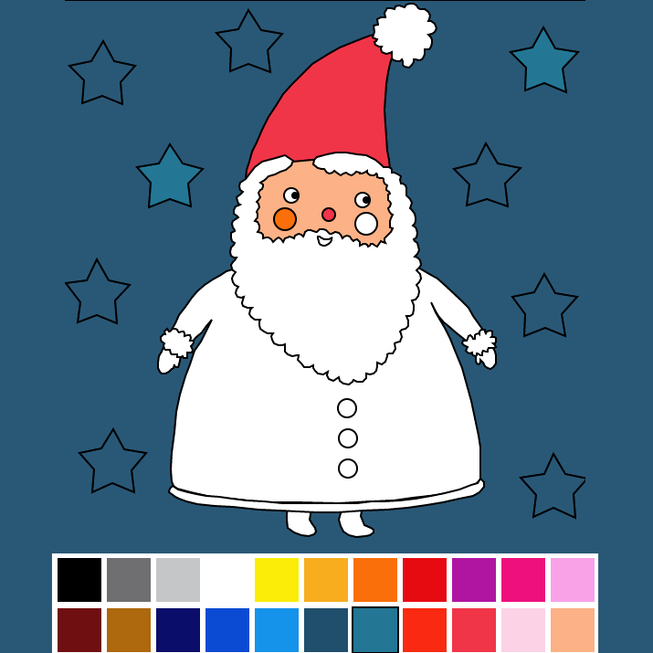 Coloriage en ligne père noël