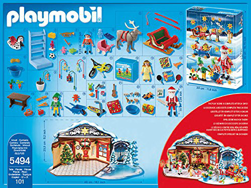 PLAYMOBIL - Calendrier Avent Réveillon - Modèle 5496 - Pour Enfant