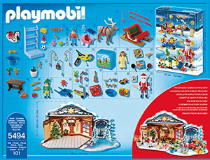 Calendrier de l'avent Playmobil Atelier de jouets du Père Noël