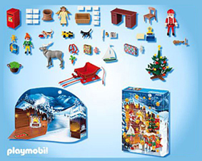 Calendrier de l'avent Playmobil Atelier du Père Noël