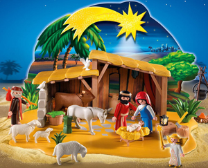 Calendrier de l'avent Playmobil Grande crèche de noël