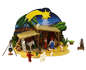 Calendrier de l'avent Playmobil Grande crèche de noël