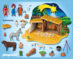 Calendrier de l'avent Playmobil Grande crèche de noël