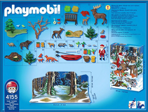 Calendrier de l'avent Playmobil Noël en fôret