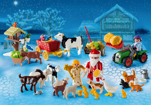 Calendrier de l'avent Playmobil père noël à la ferme