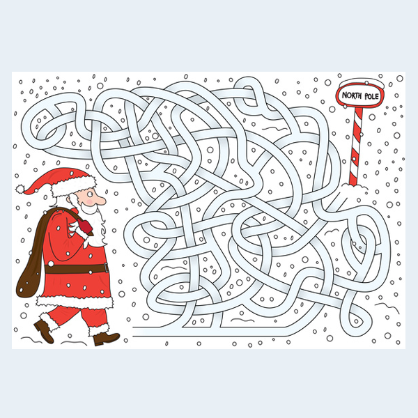 Jeu du labyrinthe père noël